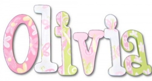Sweet Olivia Hand Painted Wall Letters