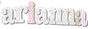 Pretty Posies Hand Painted Wall Letters