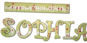 Garden Vines Hand Painted Wall Letters