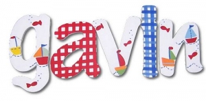 Baby Boats Hand Painted Wall Letters