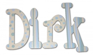Dotted Dirk Hand Painted Wall Letters