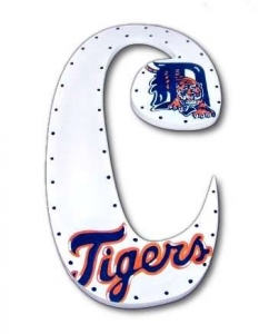 Tigers Hand Painted Wall Letters