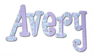 Lavender Fields Hand Painted Wall Letters