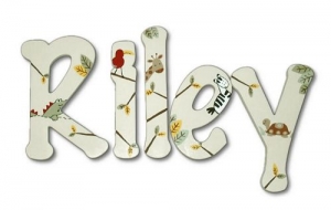 Zanzibar Riley Hand Painted Wall Letters