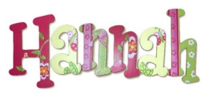 Springtime Delight Hand Painted Wall Letters