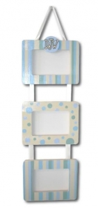 Hanging Frame Trio - Blue & Yellow