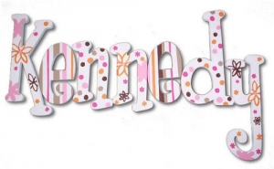 Whimsical Garden of Fun Hand Painted Wall Letters