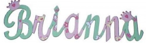 Princess Brianna Hand Painted Wall Letters