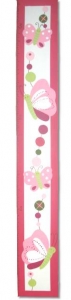Painted Wood Growth Chart - Butterflies