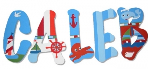 Sail Away Painted Wall Letters