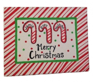 Canvas Paintings - Holiday Candy Canes
