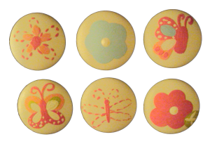 Nail Covers and Knobs - Butterfly Flower