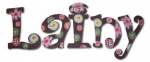 Carnival Bloom Hand Painted Wall Letters