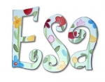 Growing Flowers Hand Painted Wall Letters