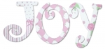 Rosey Posey Hand Painted Wall Letters