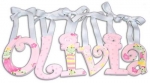 Pretty Frogs Hand Painted Wall Letters