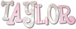Rose Bouquet Hand Painted Wall Letters