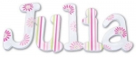 Julia Daisy Hand Painted Wall Letters