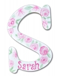 Rose Petals for Sarah Hand Painted Wall Letters