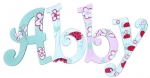 Ladybug Abby Hand Painted Wall Letters