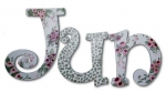 Vintage Tea Rose Hand Painted Wall Letters