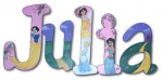 Princesses Hand Painted Wall Letters