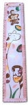 Painted Canvas Growth Chart - Jungle Pink