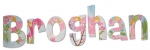 Pink Flower Fairies Painted Wall Letters