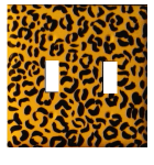 Cheetah Print xyz Switch Plates and Outlet Covers